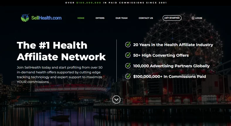 Unlock your earnings potential with the SellHealth Affiliate Network, with over 50+ high-demand health offers, advanced tracking, and expert support!