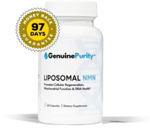 GenuinePurity Liposomal NMN: The New Science of Maximizing Lifespan. Boost Your Age-Reversing NAD+ To Start Feeling Younger In Just 2 Weeks.