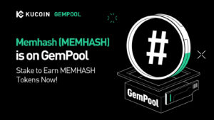KuCoin GemPool Memhash Launch: Get Ready to Stake and Earn Memhash tokens. Utilizing blockchain technology, transact securely.