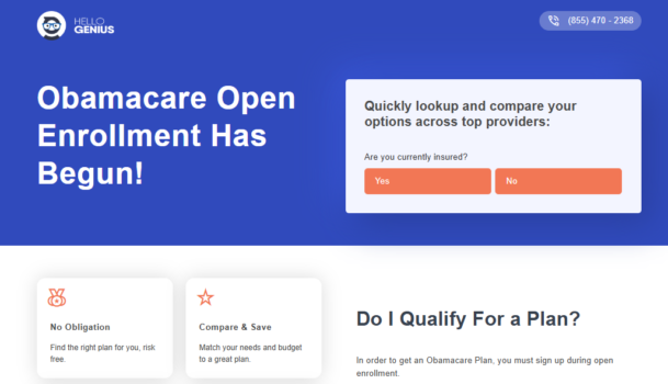 Hello Genius- ObamaCare Health Insurance – US