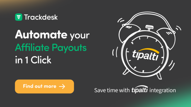 Earn generous recurring commissions by promoting Trackdesk Affiliate Program, the intuitive affiliate management solution with real-time analytics.