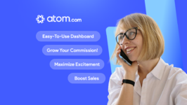 Transform your influence into revenue with Atom Affiliate Program: Promote cutting-edge domains and branding solutions, captivate audiences, and unlock unlimited earnings.